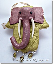 Sculpted elephant hamsa